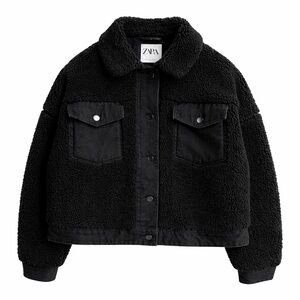 Zara Black Teddy Jacket